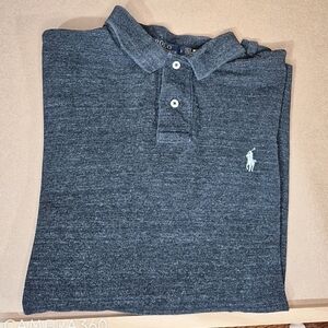 Ralph Lauren Heather Gray Long Sleeve Polo 637/625